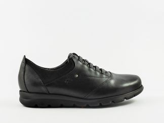Zapato adeportivado de cordón elástico en piel Fluchos