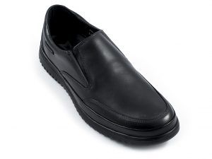 Mocasín con dos elásticos en piel con piso de caucho MEPHISTO