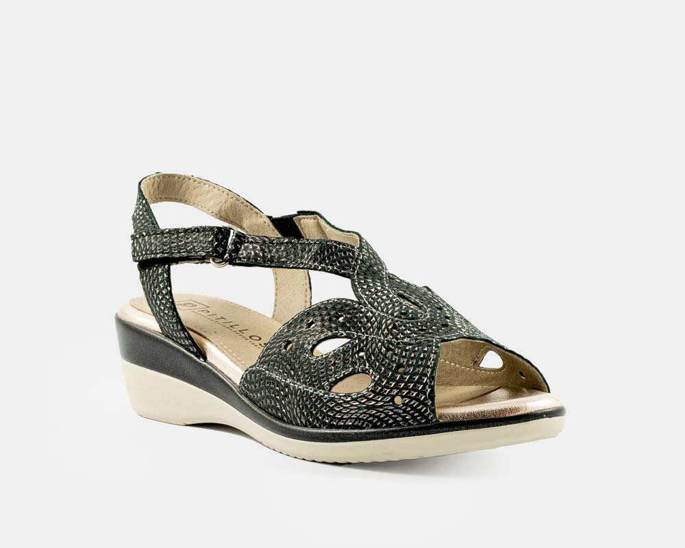 Sandalia de tiras de velcro diseño "v" Pitillos - Imagen 2