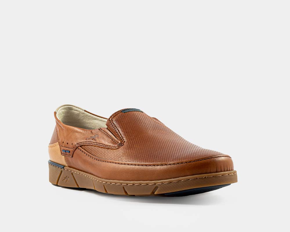Zapato de caballero tipo mocasín con dos elásticos en piel Fluchos - Imagen 2