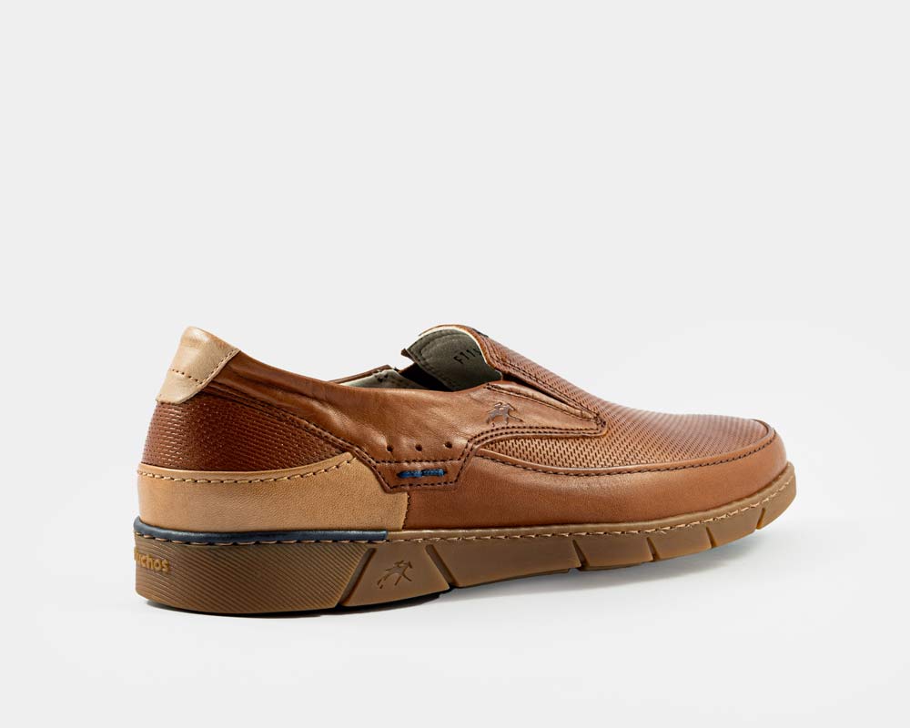 Zapato de caballero tipo mocasín con dos elásticos en piel Fluchos - Imagen 3