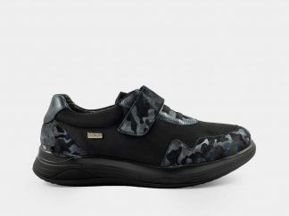 Blucher con cordón elástico y velcro en piel y textil resistente al agua Doctor Cutillas