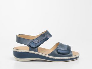 Sandalia de mujer azul jeans Cutillas