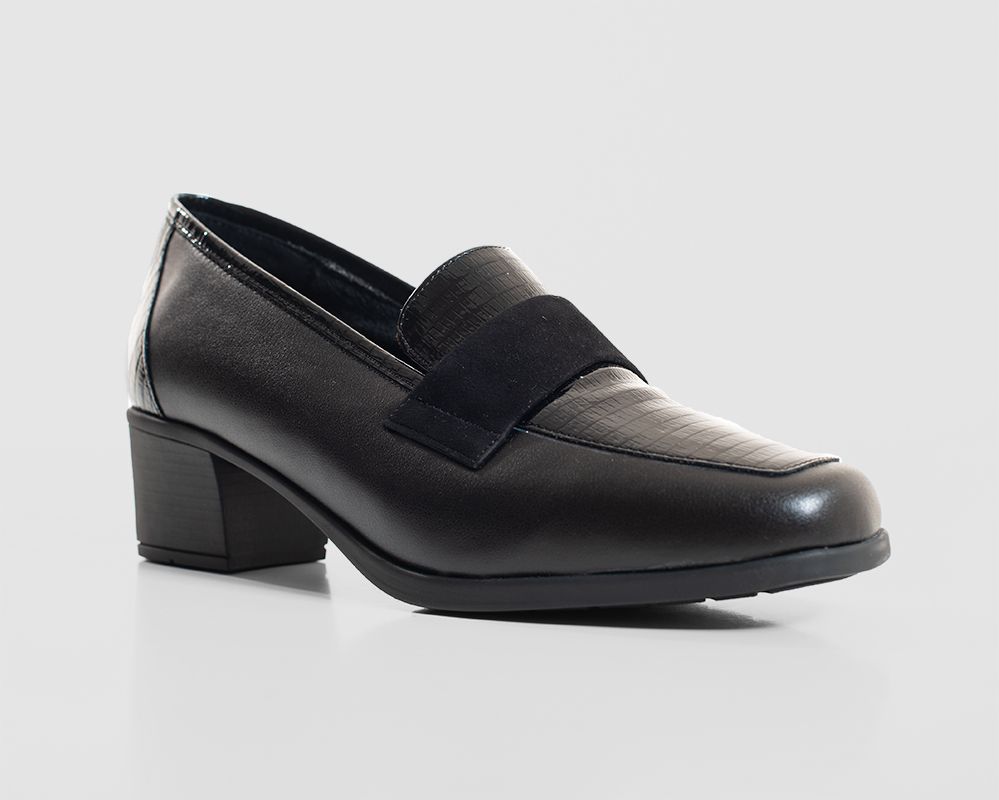 Zapato de señora mocasín tacón bajo - Imagen 2