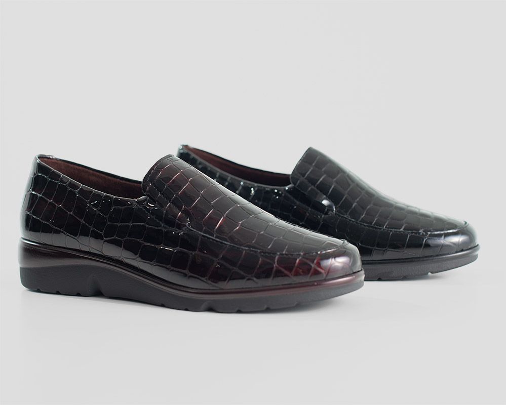 Mocasín de señora piel grabada Pitillos - Imagen 4