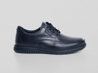 zapato de cordón negro mephisto