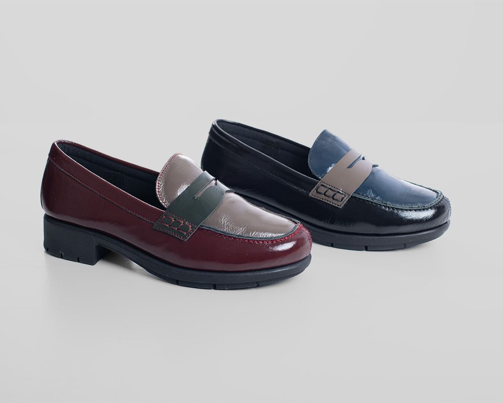 mocasines granate