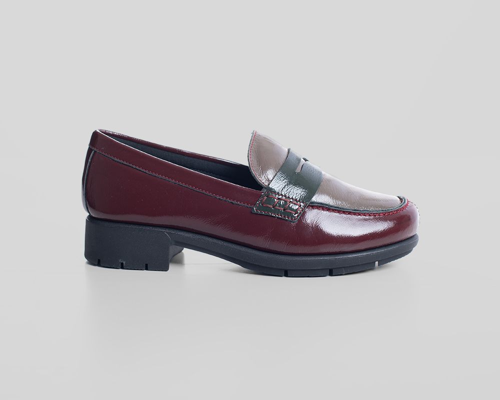 mocasines granate