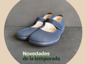 Zapatilla Merceditas Garzón - Modelo 3035 (Azul Marino)