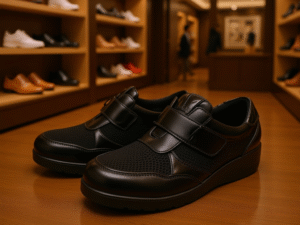 Zapatilla de caballero con velcro