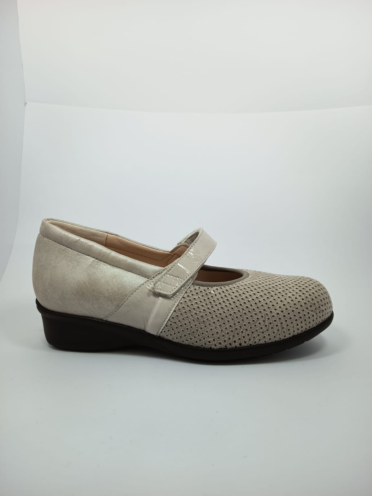 Zapato Confort de Piel Elástica y Velcro - Especial Pies Delicados - Imagen 4