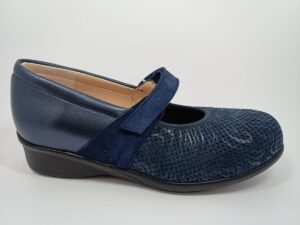 Zapato Confort de Piel Elástica y Velcro - Especial Pies Delicados