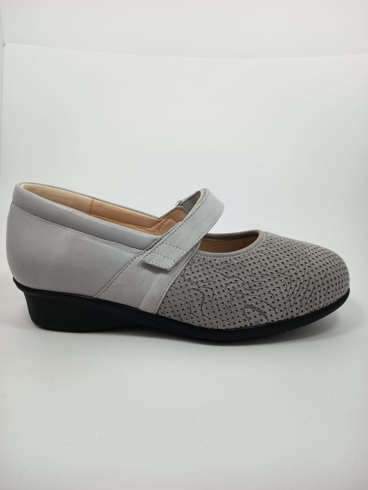 Zapato Confort de Piel Elástica y Velcro - Especial Pies Delicados - Imagen 2